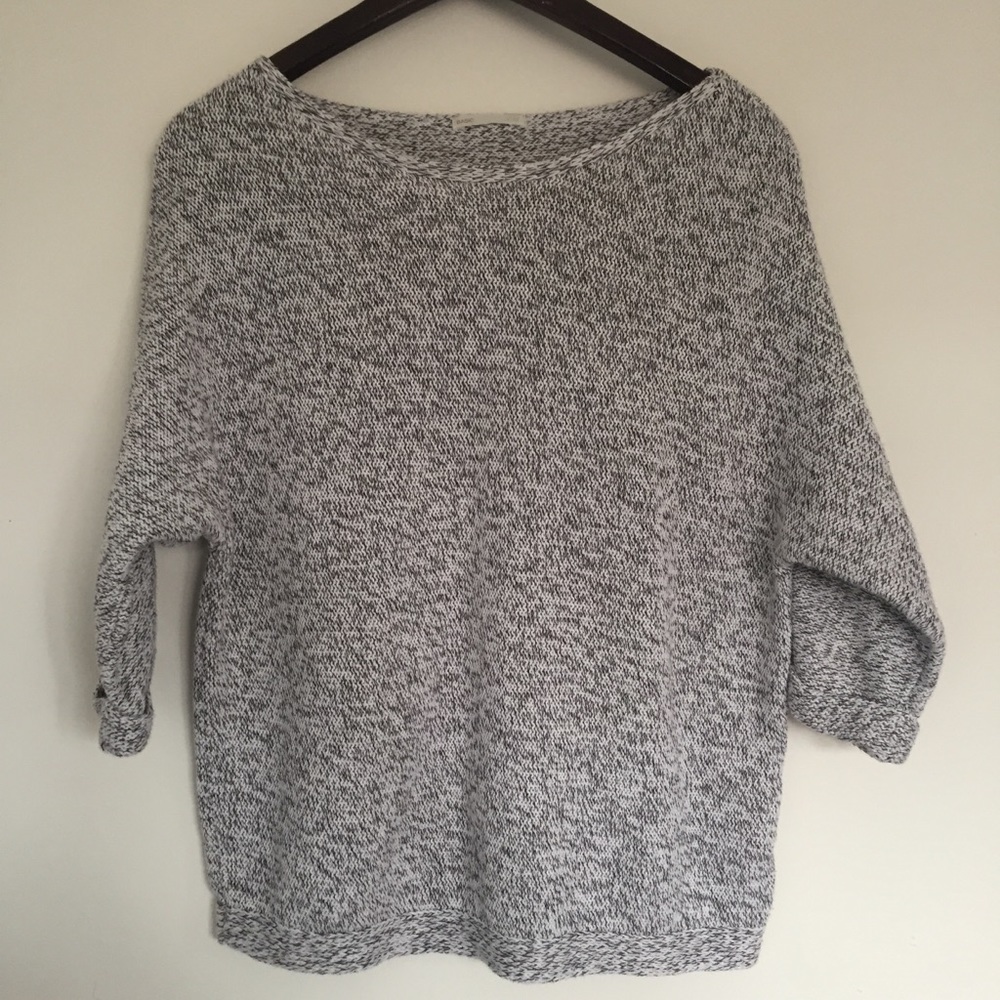 ✨ H&M Basic Grey Heathered Sweater